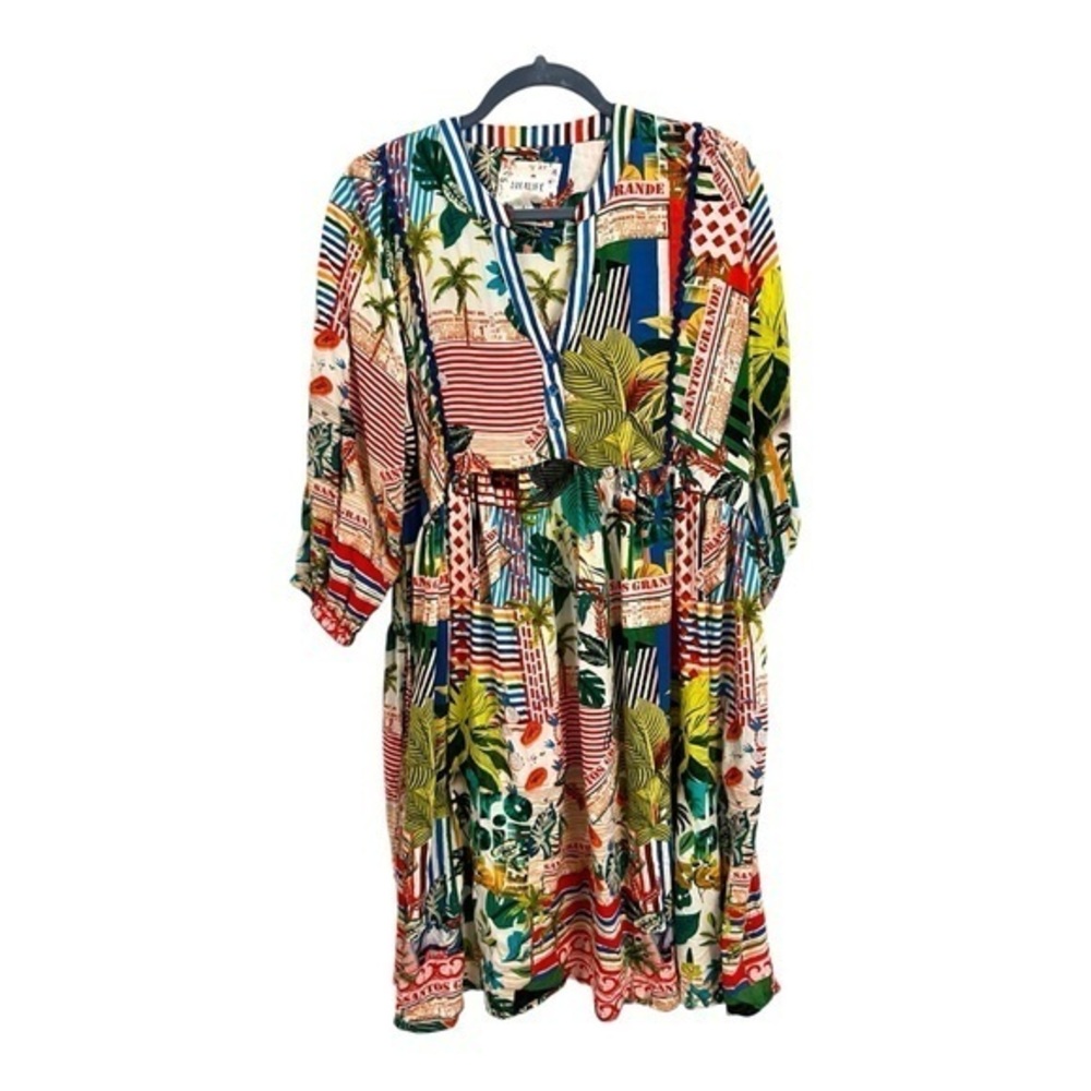 LULALIFE L Australian Boho Boutique Tropical Dress